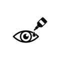Eye drop icon.  Eye drop bottle Royalty Free Stock Photo