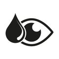 Eye drop icon. Eye health and Eye drops bottle vector illustration