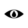 Eye drop vector icon. Isolated illustration. Royalty Free Stock Photo