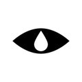 Eye drop vector icon. Isolated illustration. Royalty Free Stock Photo