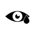 Eye drop vector icon. Isolated illustration. Royalty Free Stock Photo