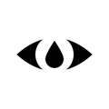 Eye drop vector icon. Isolated illustration. Royalty Free Stock Photo
