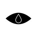 Eye drop vector icon. Isolated illustration. Royalty Free Stock Photo