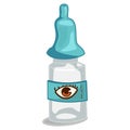 Eye drops bottle. Vector icon