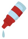 Eye drops, illustration, vector Royalty Free Stock Photo