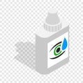 Eye drops isometric icon