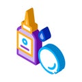 Eye drops isometric icon vector illustration