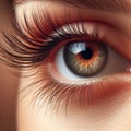 eye eyes eyelashes very close details -ai generated