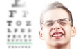 Eye eyesight ophthalmology test and vision health, medicine doctor