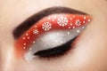 Eye girl makeover snowflakes