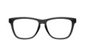 Eye glasses frame black isolated on white background Royalty Free Stock Photo