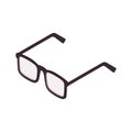 Eye Glasses Isometric Composition