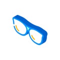 eye glasses isometric icon vector illustration