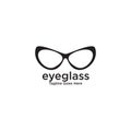 Eye glasses logo design vector template Royalty Free Stock Photo