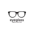 Eye glasses logo design vector template Royalty Free Stock Photo