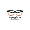 Eye glasses logo design vector template Royalty Free Stock Photo