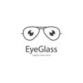 eye glasses logo design icon vector template Royalty Free Stock Photo