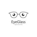 eye glasses logo design icon vector template Royalty Free Stock Photo