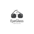 eye glasses logo design icon vector template