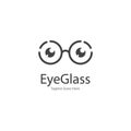 eye glasses logo design icon vector template Royalty Free Stock Photo