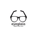 Eye glasses logo design vector template Royalty Free Stock Photo
