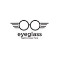Eye glasses logo design vector template Royalty Free Stock Photo