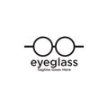 Eye glasses logo design vector template Royalty Free Stock Photo