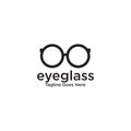 Eye glasses logo design vector template Royalty Free Stock Photo