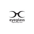 Eye glasses logo design vector template Royalty Free Stock Photo