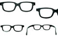 Eye glasses white isolated