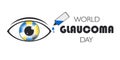 World Glaucoma Day. March 12th. Medical horizontal white banner.