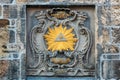 The eye of God at the cathedral courtyard in Aachen