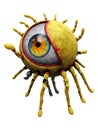 Eye with hands Artwork, Eyes Detailed, Eyeball, Yellow eye