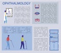 Eye Health Article, Ophthalmology, Vector Banner.