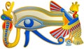 Eye of Horus, ancient egyptian symbol, illustration