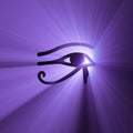 Eye of Horus Egyptian symbol light flare