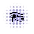 Eye of Horus icon in comics style