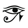 Eye of Horus icon, simple style Royalty Free Stock Photo
