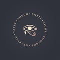 Eye Of Horus Logo on dark background