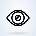 Eye icon. Computer vision, Image recognition symbols. Vision, look icons for modern web and mobile UI designs