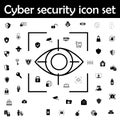 Eye icon. Cyber security icons universal set for web and mobile Royalty Free Stock Photo