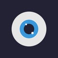 Eye icon. Flat design style. Vector illustration for your deisgn.