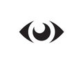 Eye Icon In Flat Style Vector For App, UI, Websites. Black Icon Vector Illustration Royalty Free Stock Photo