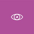 Eye icon illustration isolated vector . Royalty Free Stock Photo