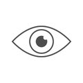 Eye icon isolated