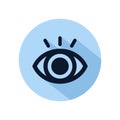 Eye icon line vector for web, software, application, and mobile Royalty Free Stock Photo