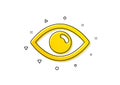 Eye icon. Look or Optical Vision sign. Vector