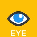 Eye icon, sign Royalty Free Stock Photo