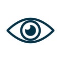 Eye icon sign Ã¢â¬â for stock Royalty Free Stock Photo