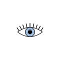 Eye icon sign symbol care beauty design concept vector illustration on white background Royalty Free Stock Photo